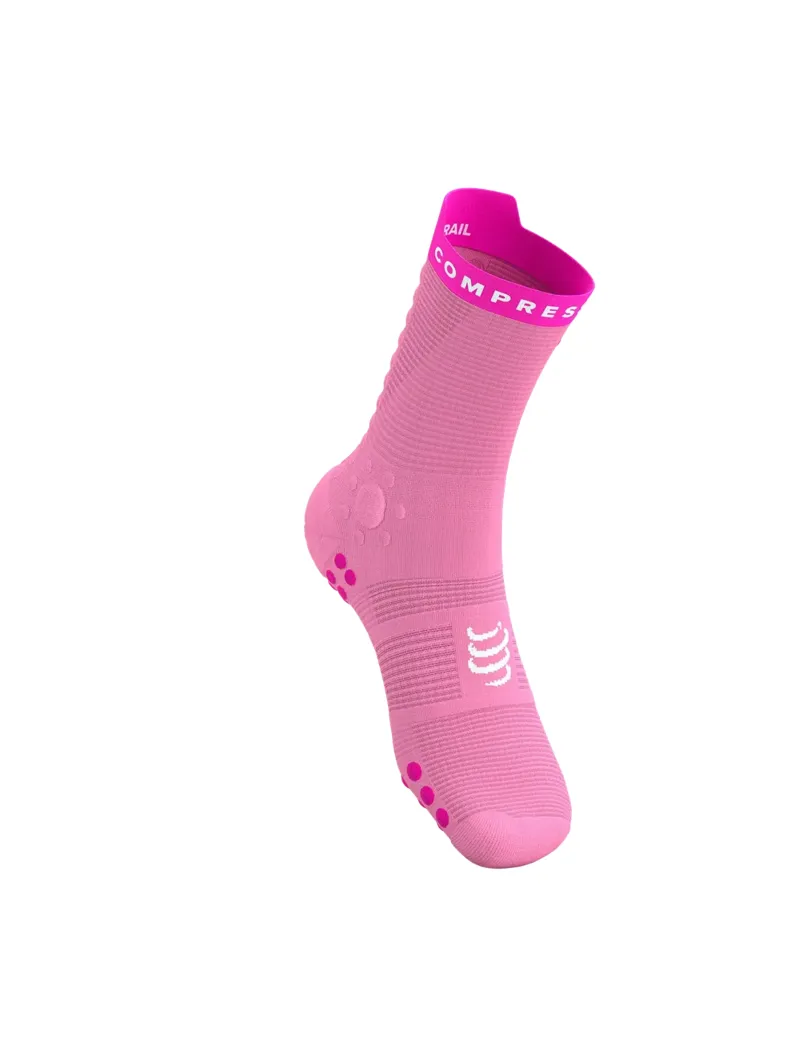 Compressport Pro Racing Socks v4.0 Trail in Begonia/Neon Pink-1