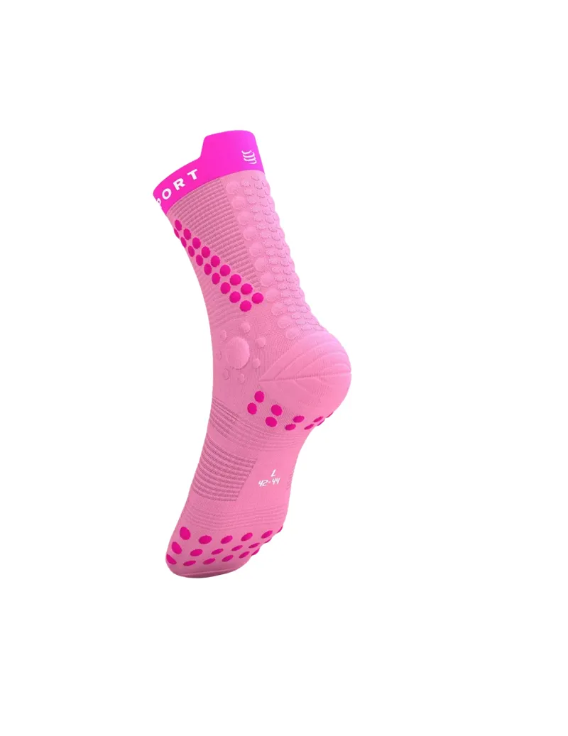 Compressport Pro Racing Socks v4.0 Trail in Begonia/Neon Pink-2