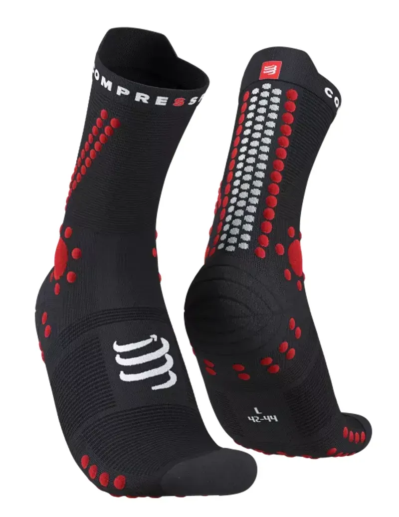 Compressport Pro Racing Socks v4.0 Trail in Black/Red