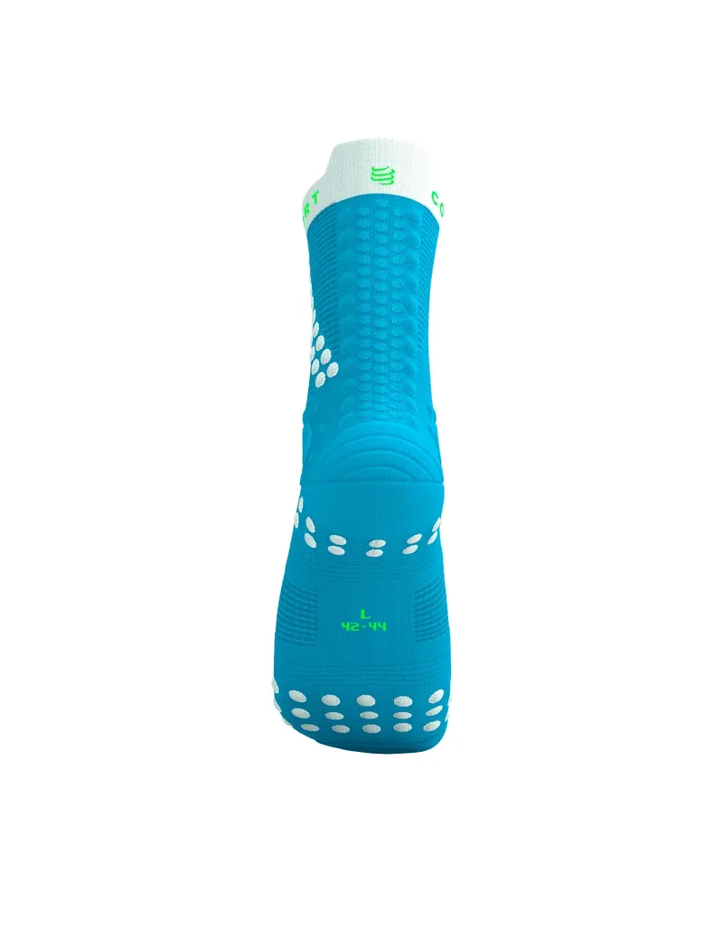 Compressport Pro Racing Socks v4.0 Trail in Norse Blue/Neon Green-3