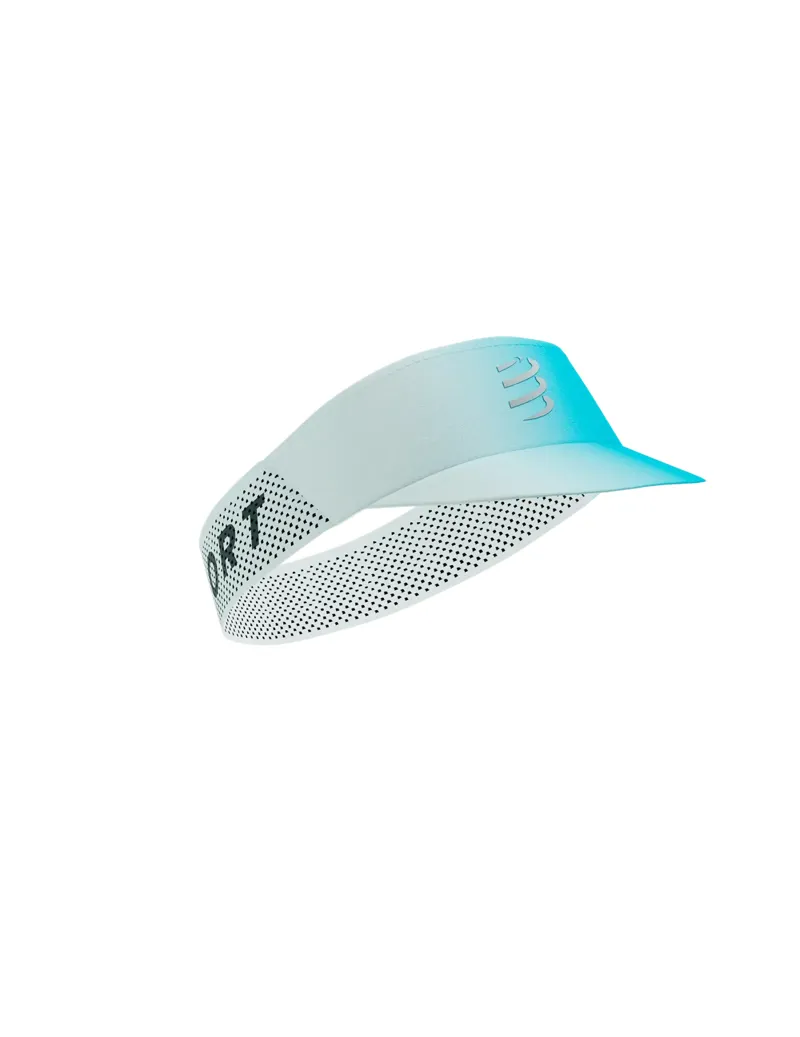 Compressport Pro Racing Visor in Star White/Blue-Green-2