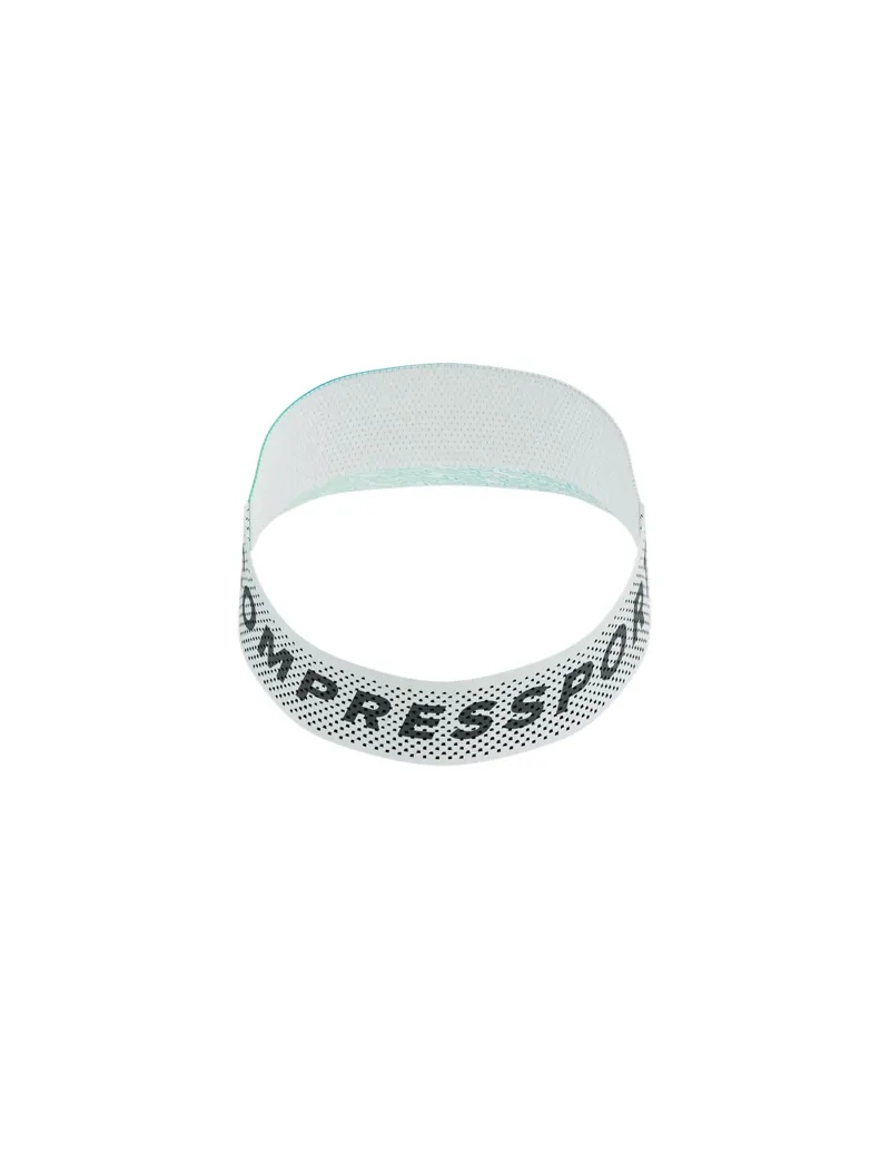 Compressport Pro Racing Visor in Star White/Blue-Green-3
