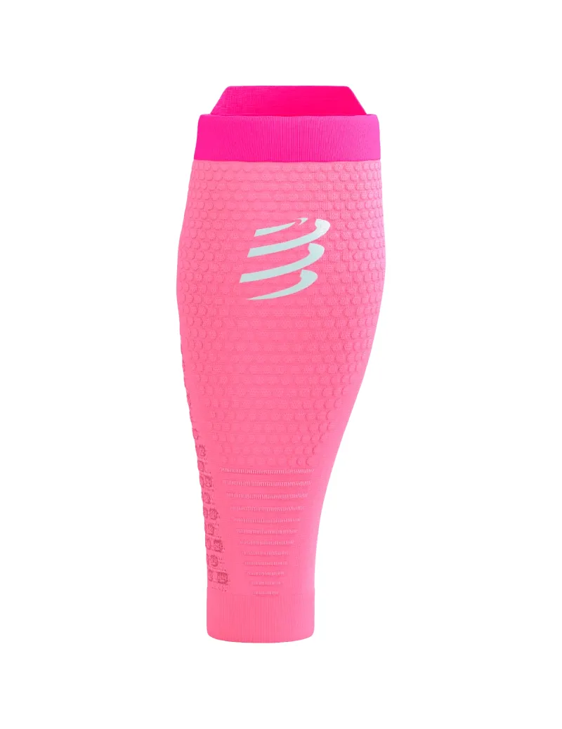 Compressport R2 3.0 Calf Sleeves in Begonia/Neon Pink-1