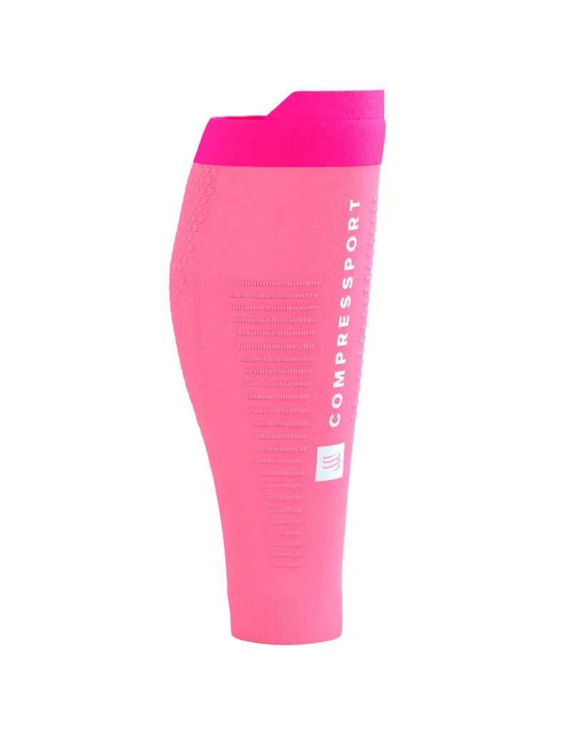 Compressport R2 3.0 Calf Sleeves in Begonia/Neon Pink-3