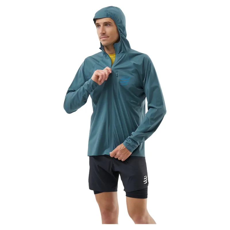 Compressport Tempest Waterproof Jacket Men's in Stargazer-2