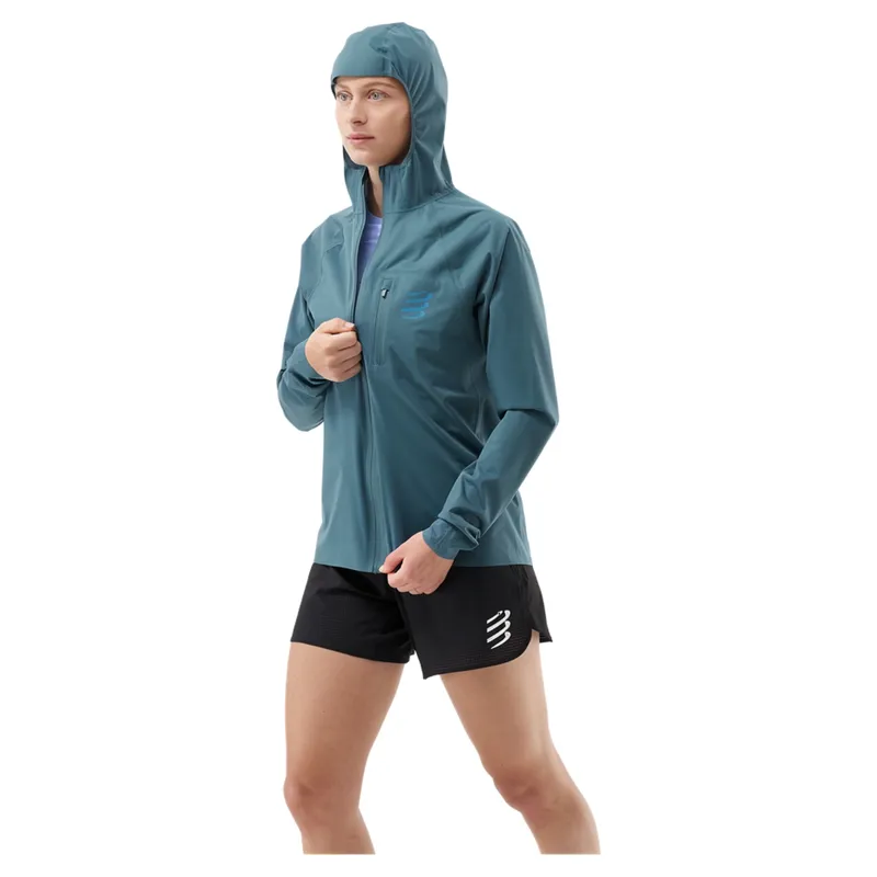 Compressport Tempest Waterproof Jacket Women's in Stargazer-1
