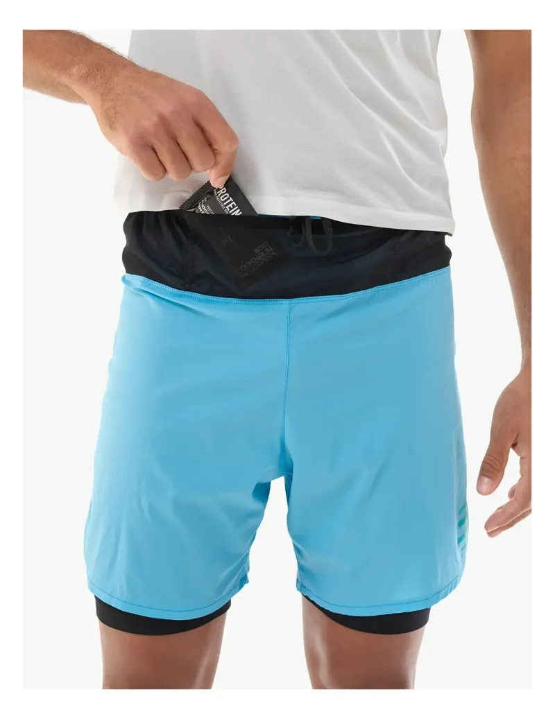 Compressport Trail Racing 2-In-1 Running Short Mens in Norse Blue-3