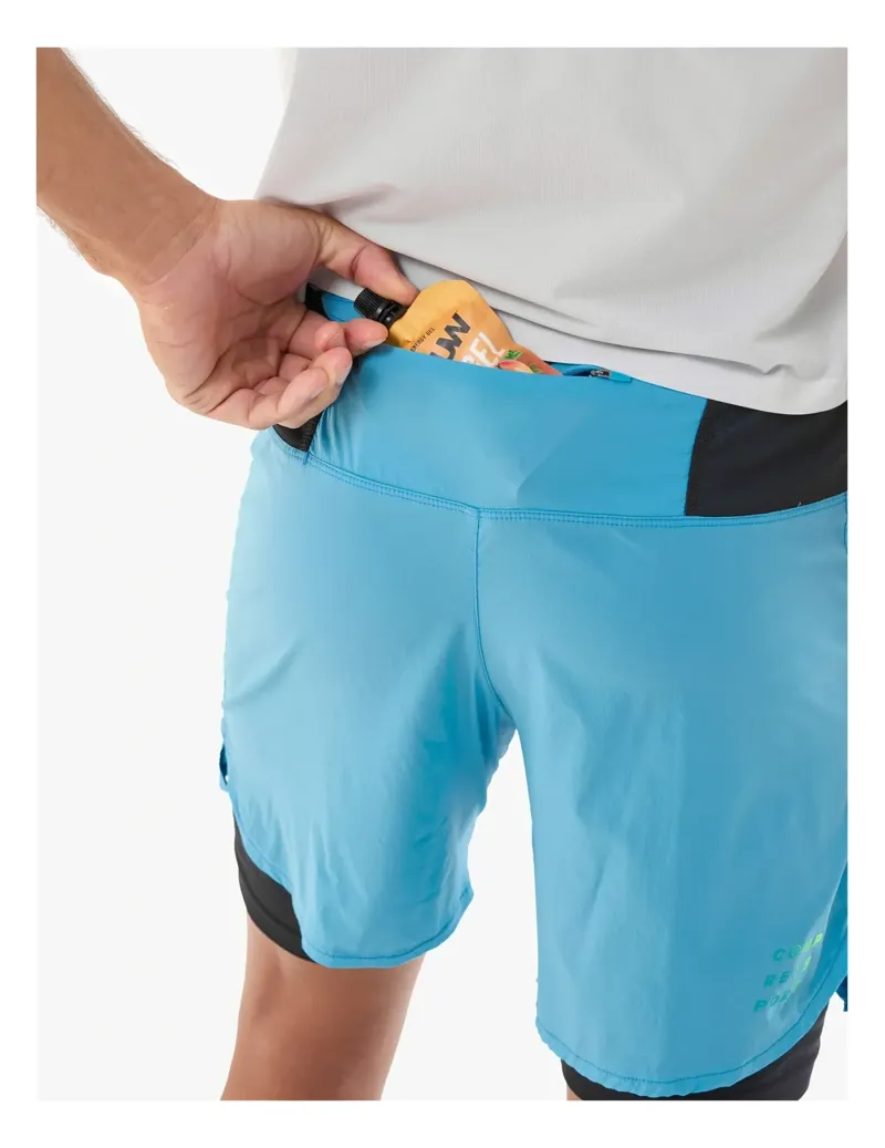 Compressport Trail Racing 2-In-1 Running Short Mens in Norse Blue-4