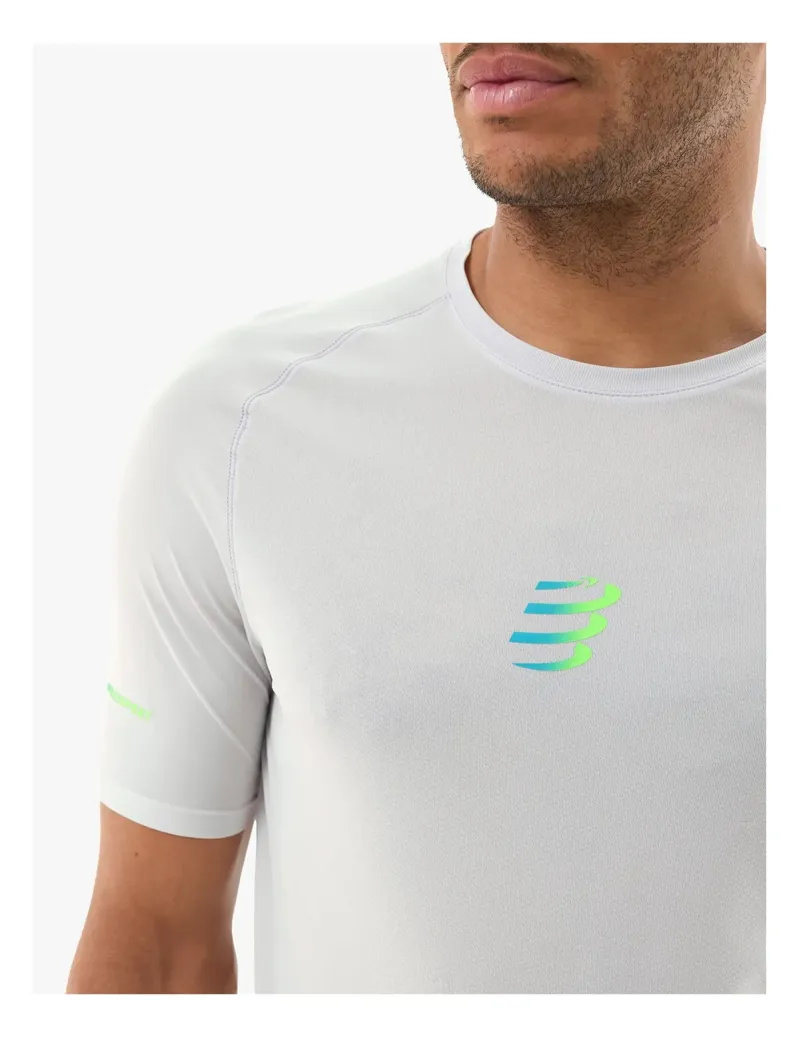 Compressport Trail Racing Short Sleeve T-Shirt Mens in Gray Violet-2