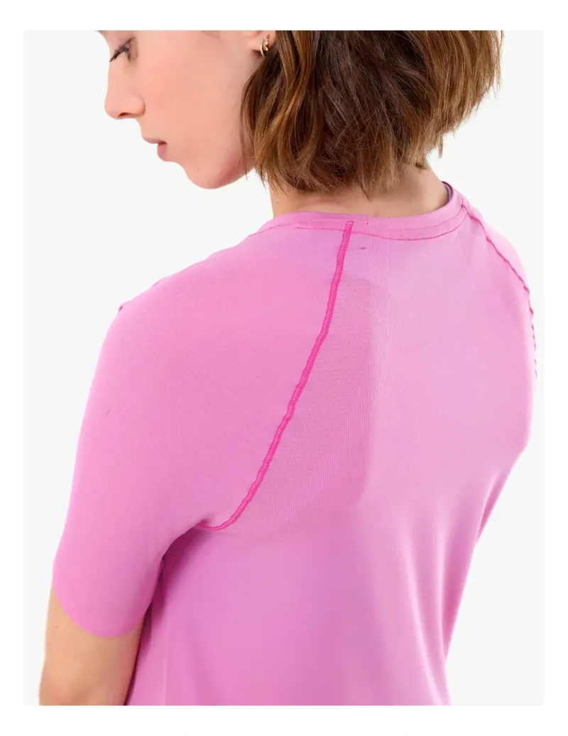 Compressport Trail Racing Short Sleeve T-Shirt Womens in Begonia-2