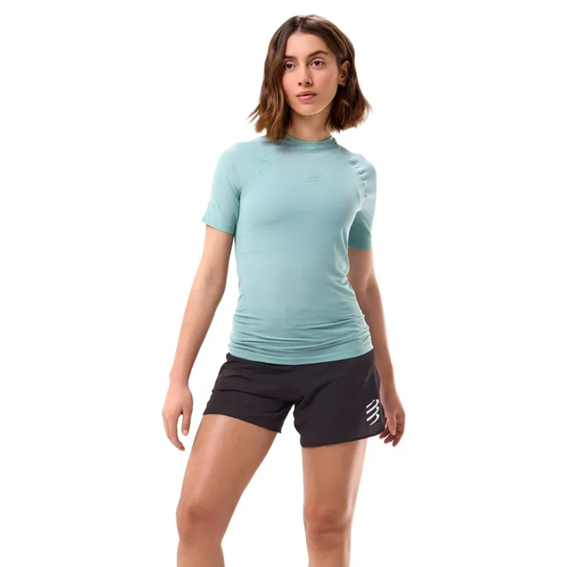 CompresSport Trail Racing Short Sleeve T-Shirt Womens in Ether