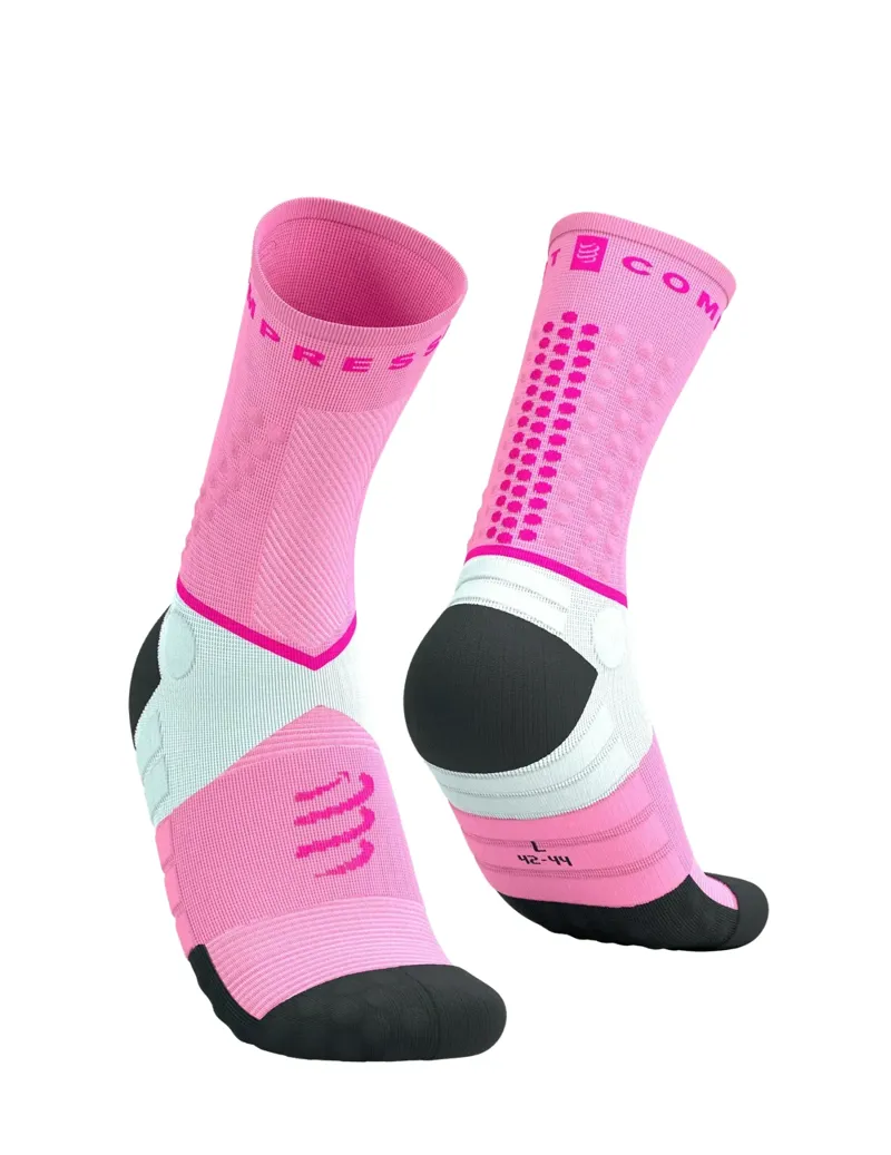 Compressport Ultra Trail Socks V2.0 in Begonia/Neon Pink