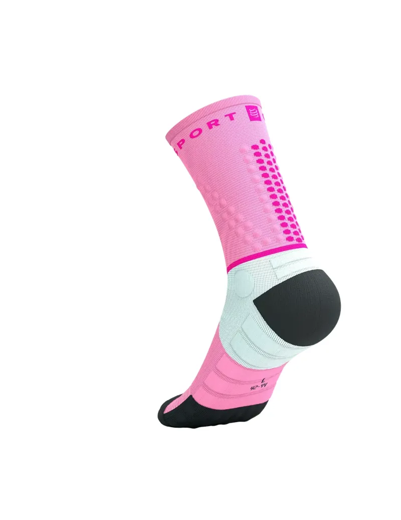 Compressport Ultra Trail Socks V2.0 in Begonia/Neon Pink-2