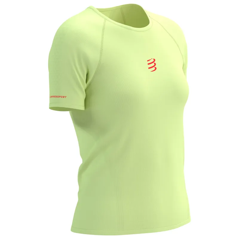 CompresSport Trail Racing Short Sleeve T-Shirt Womens in Shadow Lime-1