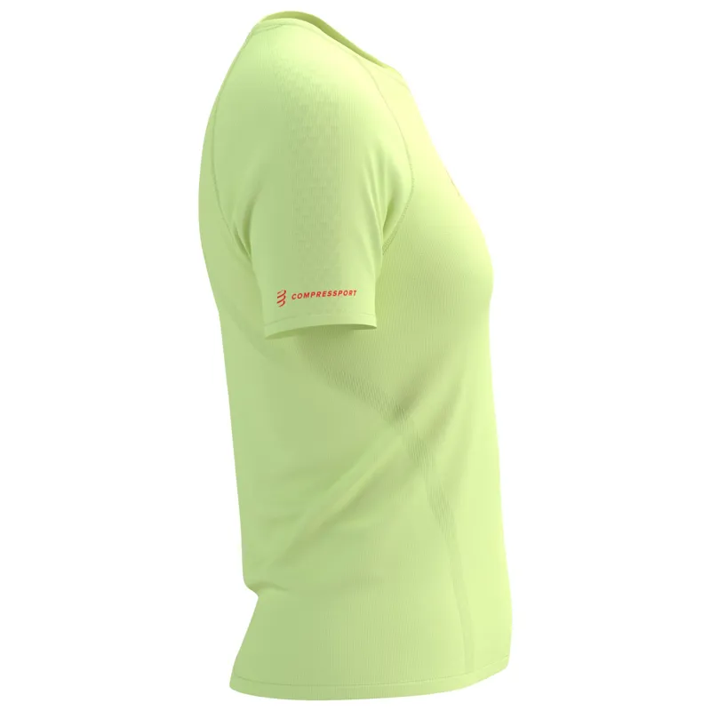 CompresSport Trail Racing Short Sleeve T-Shirt Womens in Shadow Lime-2