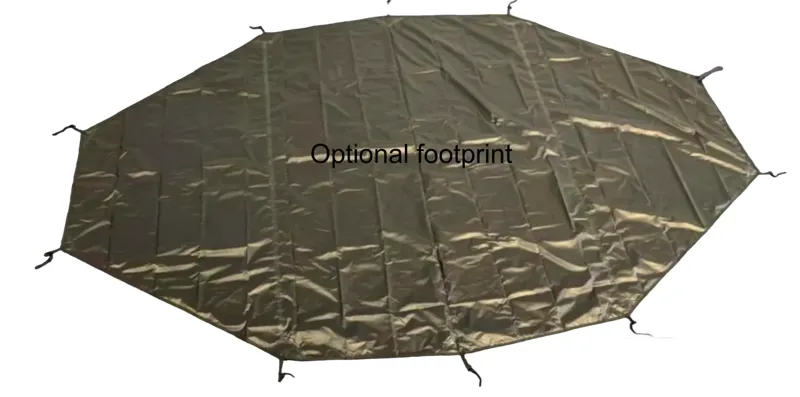 Nortent Vern 2 Silnylon 4S Tent with Footprint in Army Green-9
