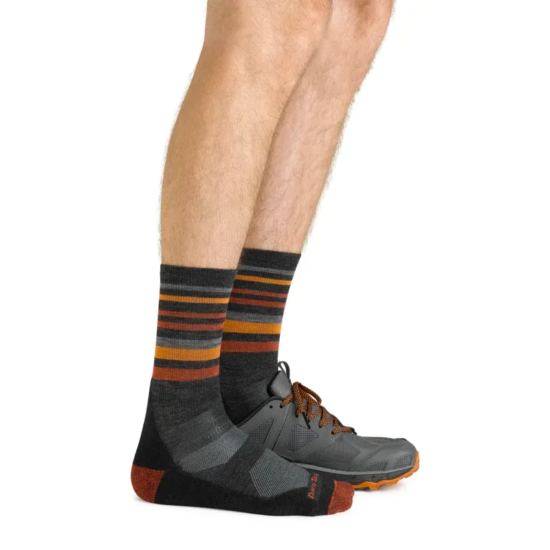 Darn Tough Fastpack Micro Crew Lightweight Hiking Socks Mens Charcoal-3