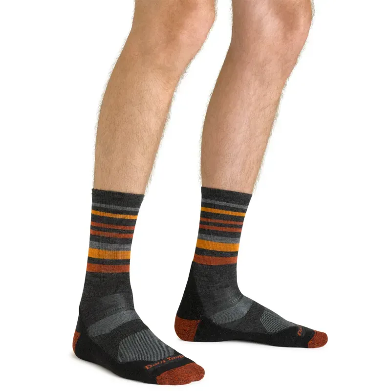 Darn Tough Fastpack Micro Crew Lightweight Hiking Socks Mens Charcoal-4