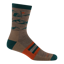 Darn Tough Hike Hut Micro Crew Midweight Cushion Socks Mens in Bark
