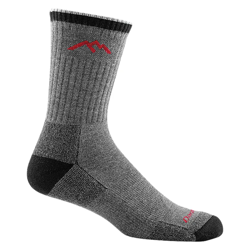 Darn Tough Hiker Coolmax Midweight Micro Crew Socks in Gray