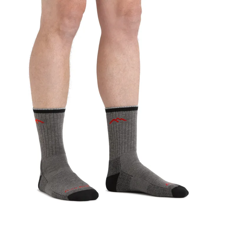 Darn Tough Hiker Coolmax Midweight Micro Crew Socks in Gray-1
