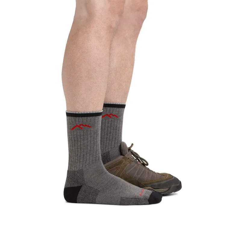 Darn Tough Hiker Coolmax Midweight Micro Crew Socks in Gray-2