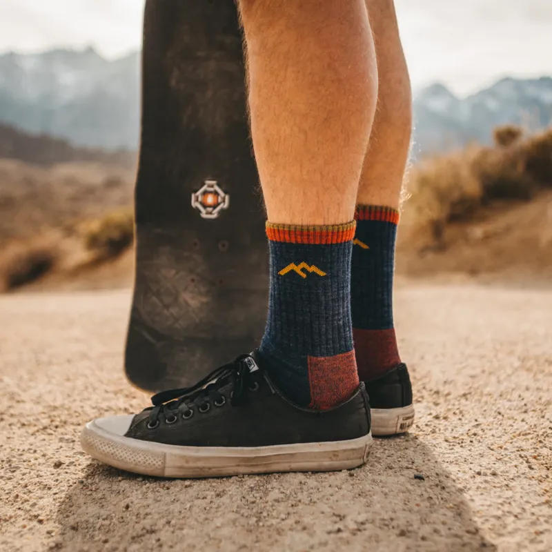 Darn Tough Hiker Micro Crew Midweight Cushion Men's Socks in Denim-1
