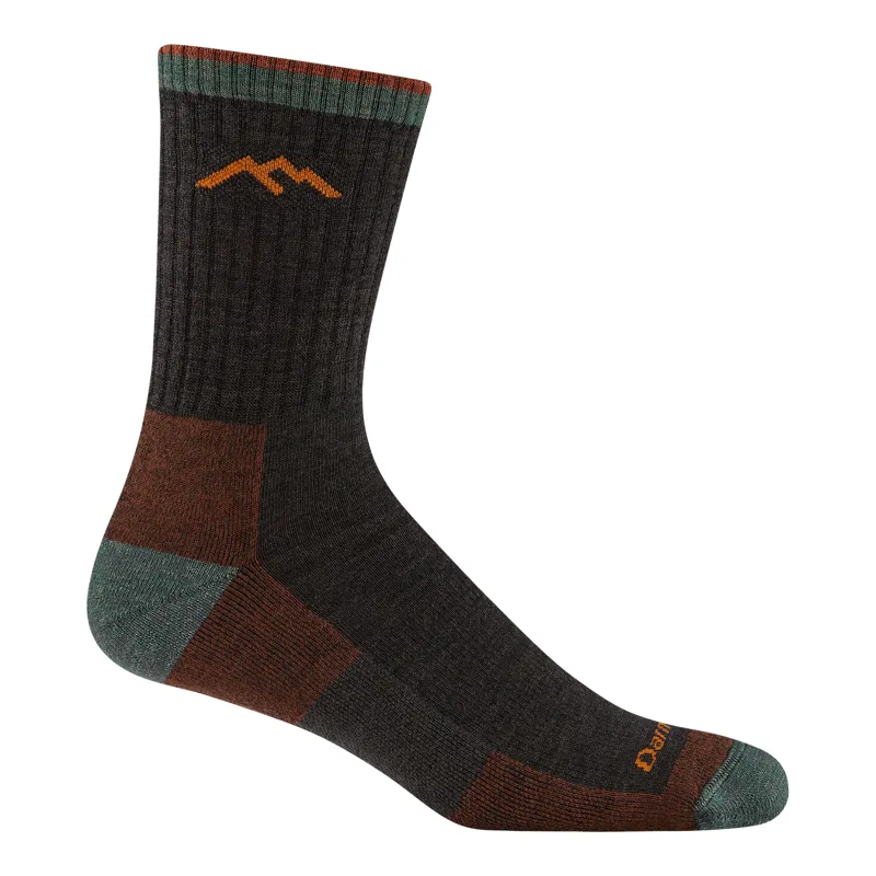 Darn Tough Hiker Micro Crew Midweight Cushion Men's Socks in Walnut