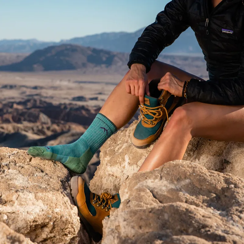 Darn Tough Hiker Micro Crew Midweight Cushion Womens Socks in Mint-2
