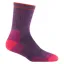 Darn Tough Hiker Micro Crew Midweight With Cushion Womens in Plum