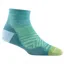 Darn Tough Run 1/4 Ultra Lightweight Womens Socks in Aqua