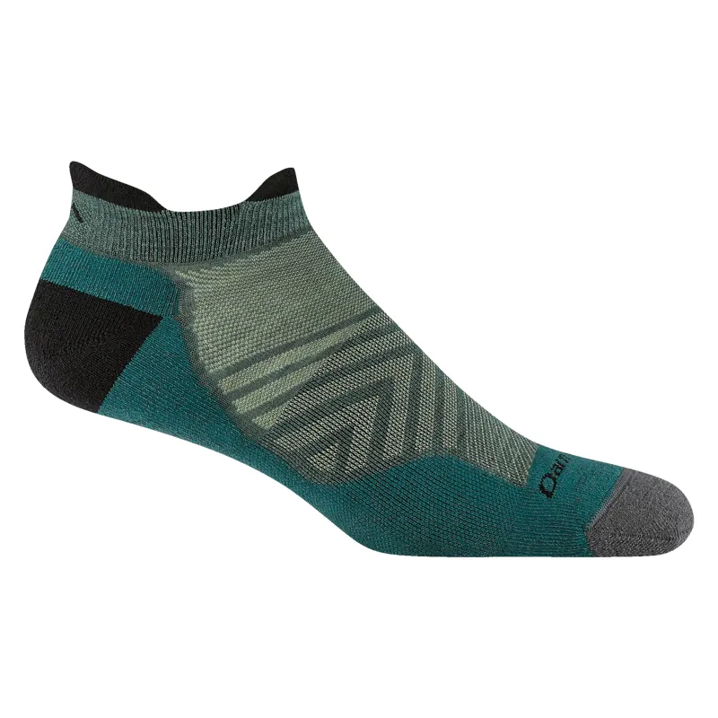 Darn Tough Run No Show Tab UltraLightweight Cushion Socks Mens in Teal