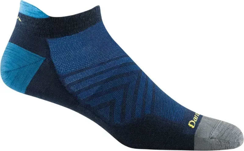 Darn Tough Run No Show Tab Ultra-Lightweight Socks Mens in Eclipse-1