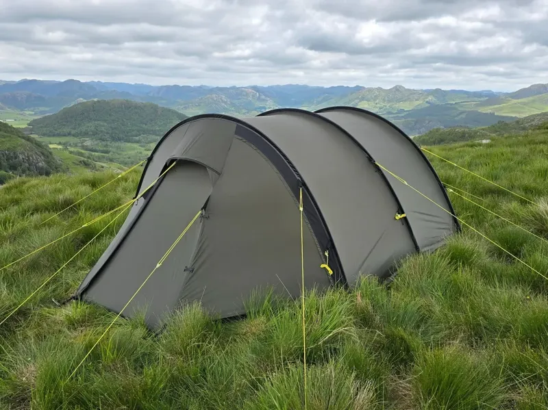 Nortent Ly 2 Silnylon 4S Tent with Footprint in Army Green-1
