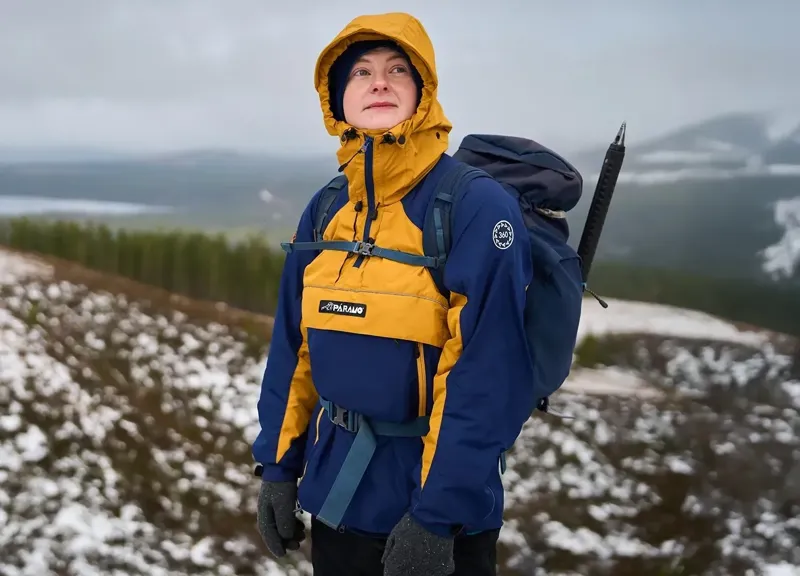 Paramo Aspira 360 Smock Unisex in Fire/Indigo-8
