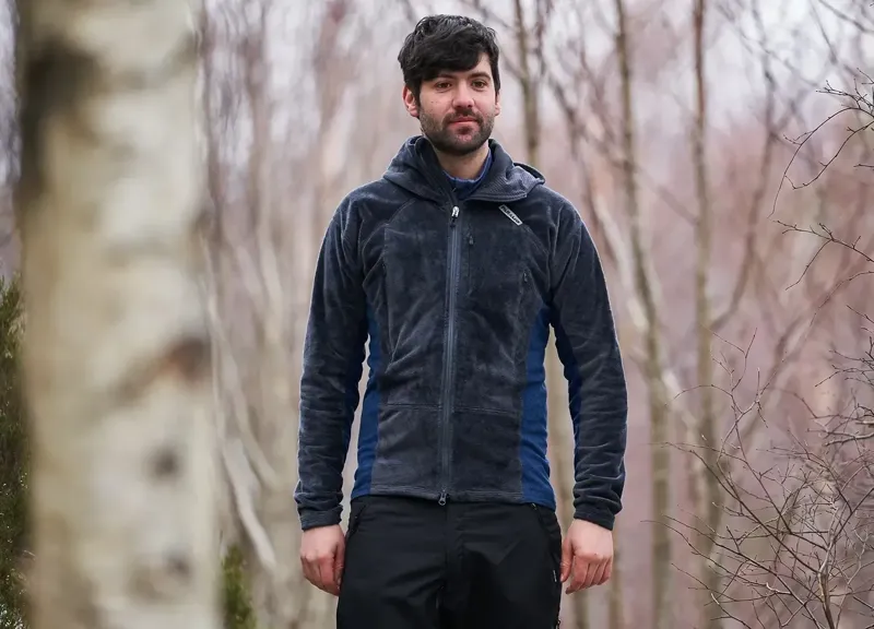Paramo Enduro Plus Fleece Mens in Dark Grey/Cobalt-5