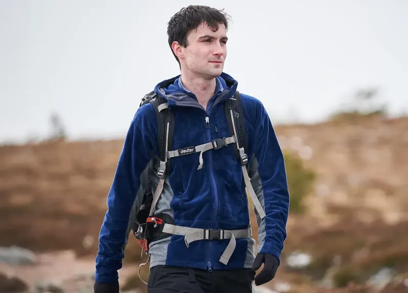 Paramo Enduro Plus Fleece Mens in Dark Grey/Cobalt-9