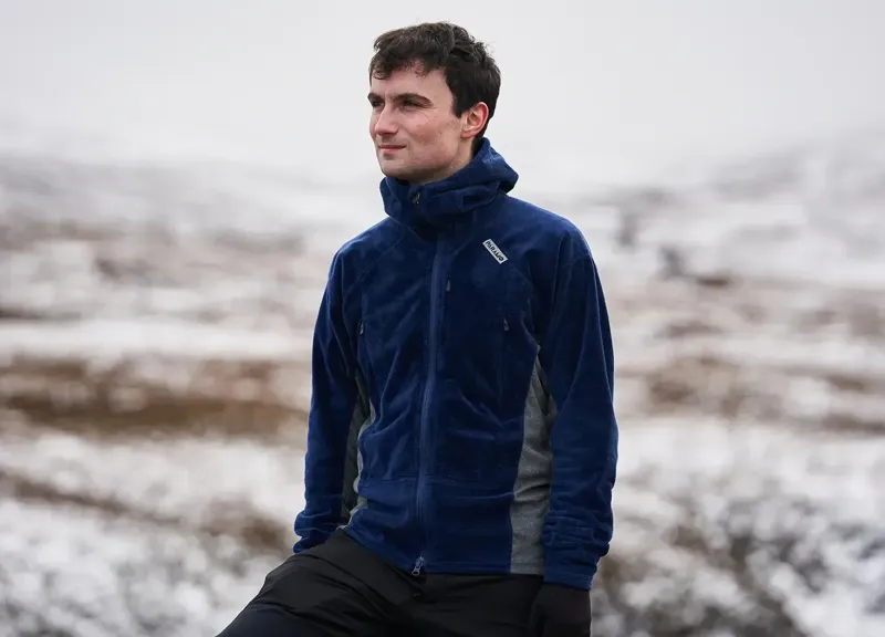 Paramo Enduro Plus Fleece Mens in Dark Grey/Cobalt-8