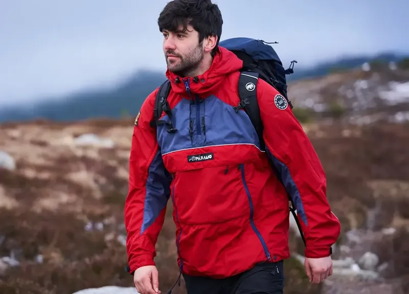 Paramo Aspira 360 Smock Unisex in Fire/Indigo-3