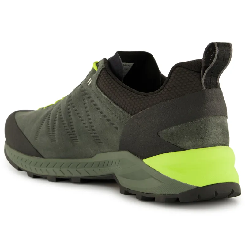 Dolomite Crodarossa Leather GTX Mens in Silver Green/Lime Green-2