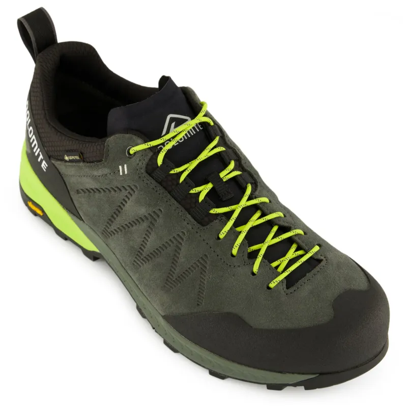 Dolomite Crodarossa Leather GTX Mens in Silver Green/Lime Green-5