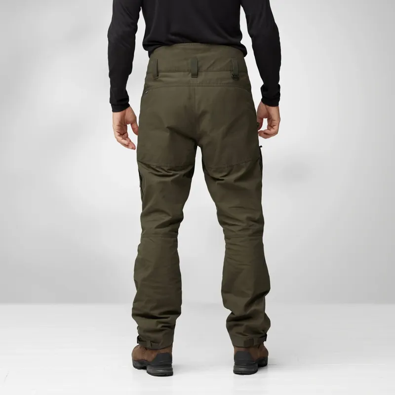 Fjallraven Drev Hybrid Mens Trousers in Dark Olive-4