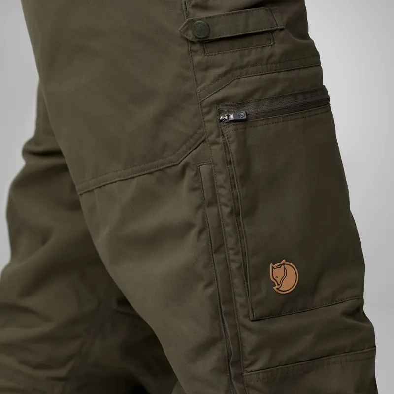 Fjallraven Drev Hybrid Mens Trousers in Dark Olive-7
