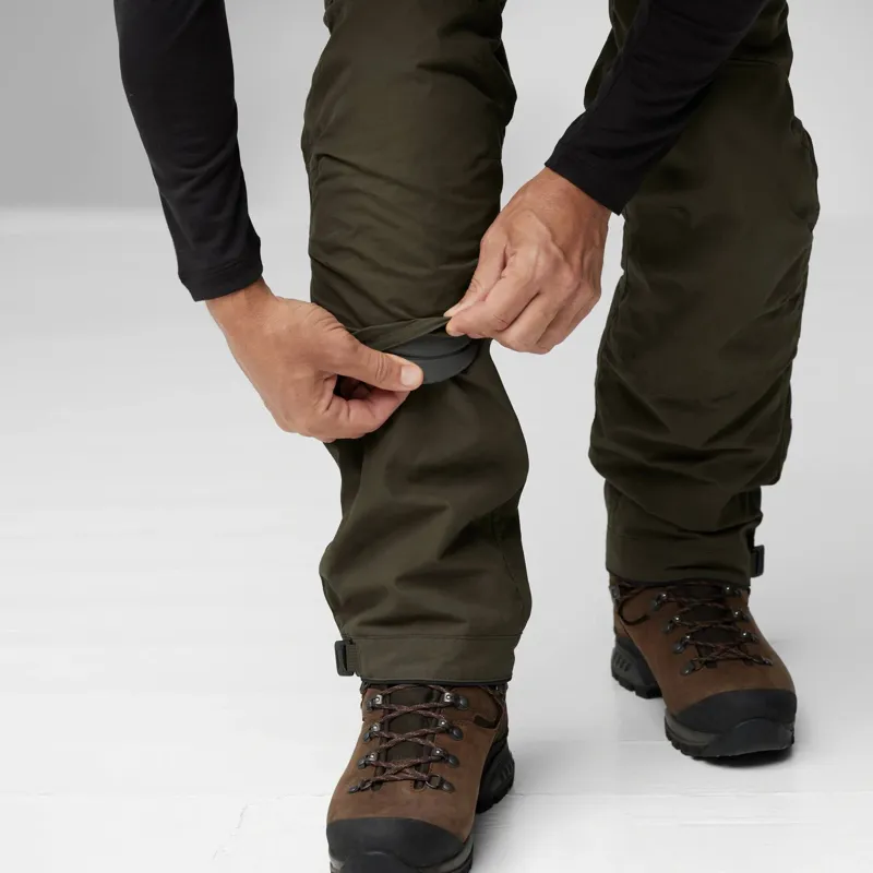 Fjallraven Drev Hybrid Mens Trousers in Dark Olive-10