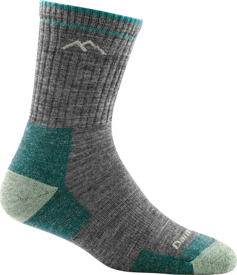 Darn Tough Hiker Micro Crew Midweight With Cushion Womens in Slate-1