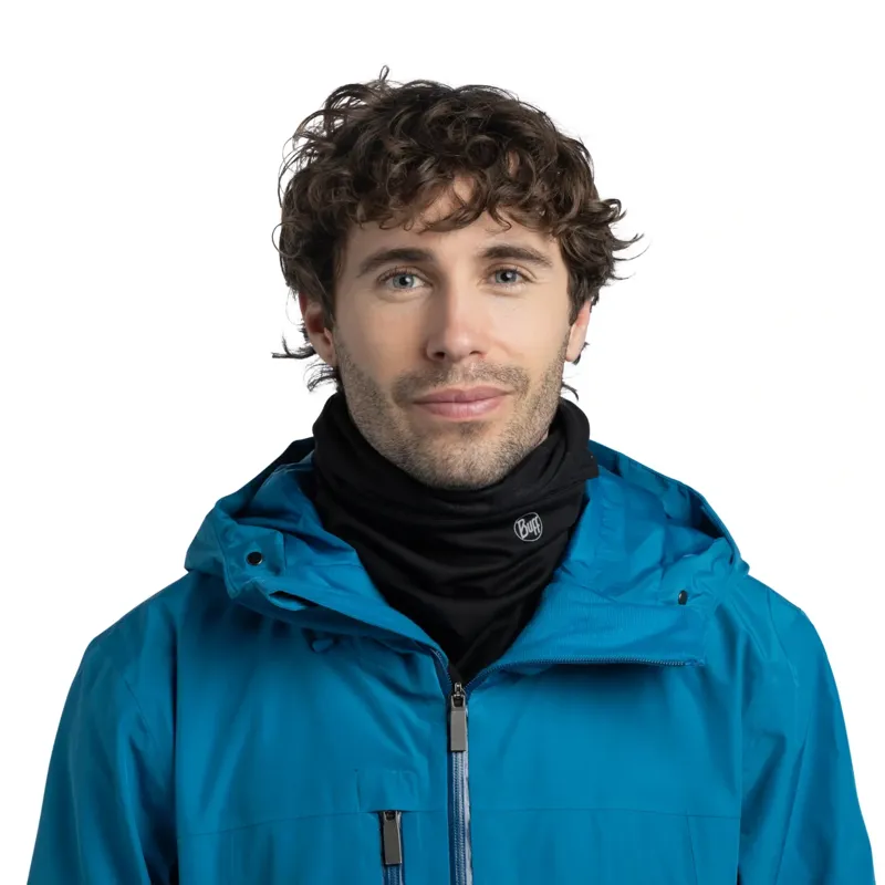 Buff Windproof Neckwear in Solid P Black-2