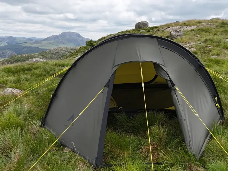 Nortent Ly 2 Silnylon 4S Tent with Footprint in Army Green-3