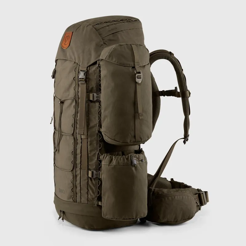 Fjallraven Singi 48 Backpack in Dark Olive-7