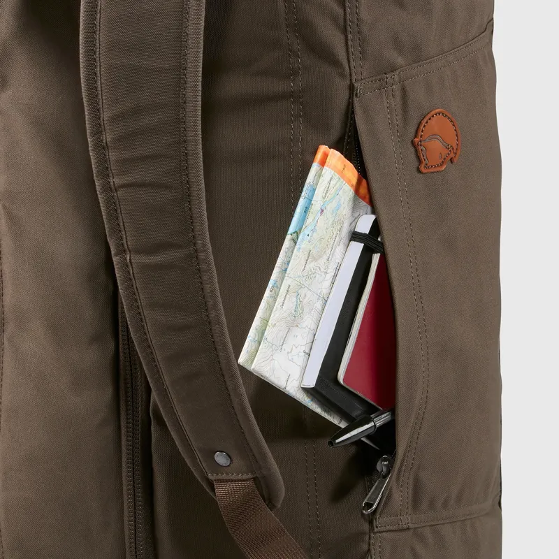 Fjallraven Splitpack Unisex Duffel Bag in Black-6