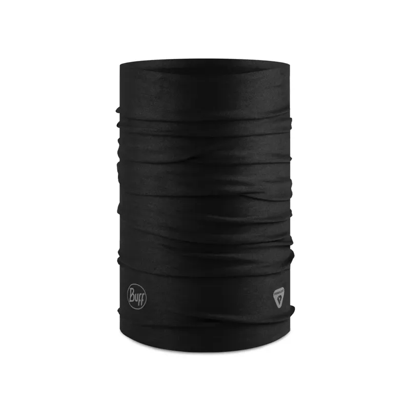 Buff Thermonet Neck Gaiter in Solid Black